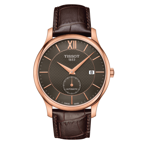 Tissot Tradition Automatic Small Second Rose Gold PVD / Grey